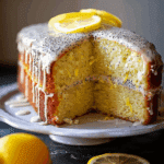 Lemon Poppy Seed Drizzle Cake