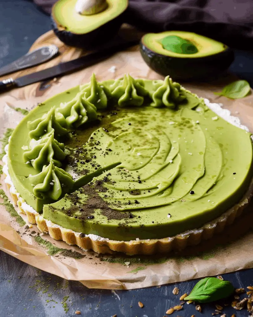 Matcha Avocado Tart