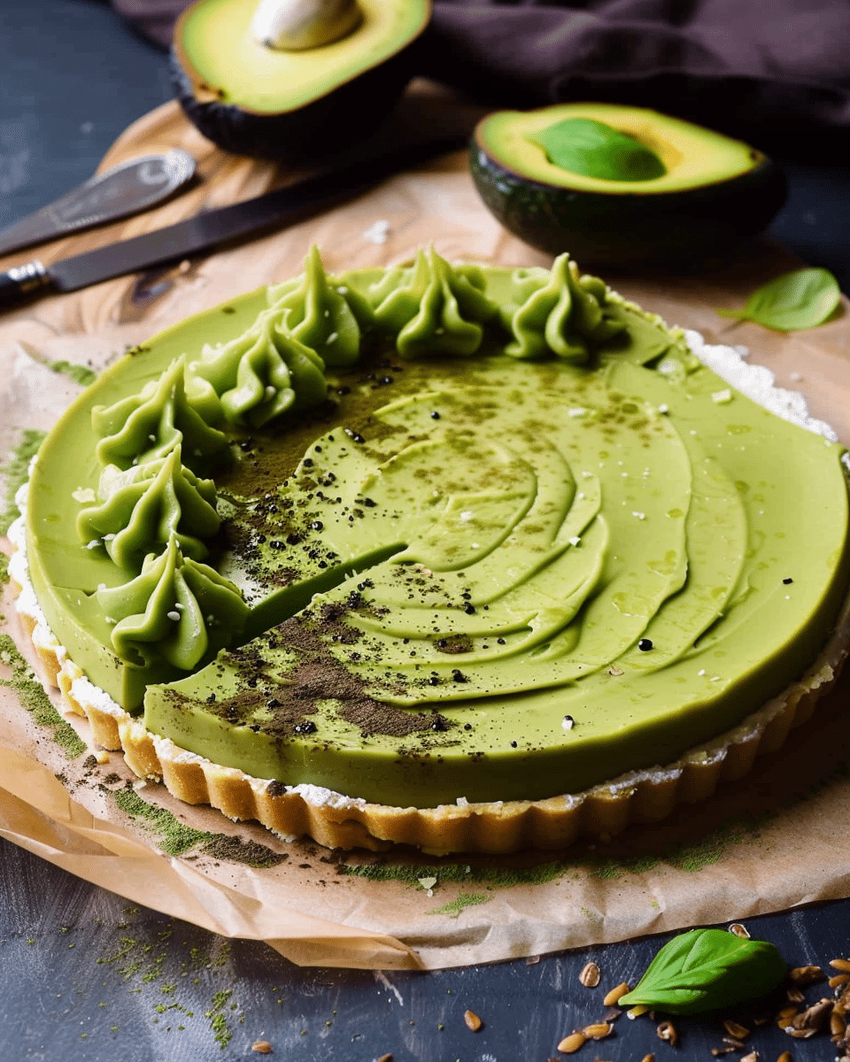 Matcha Avocado Tart