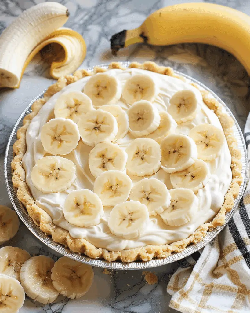 No-Bake Banana Breeze Pie Recipe