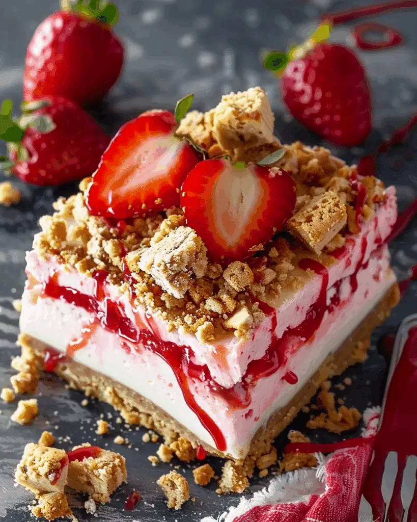 Strawberry Crunch Cheesecake Chunks