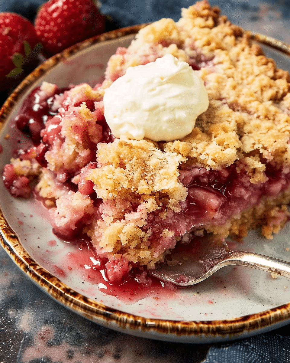 Strawberry Dump Cake