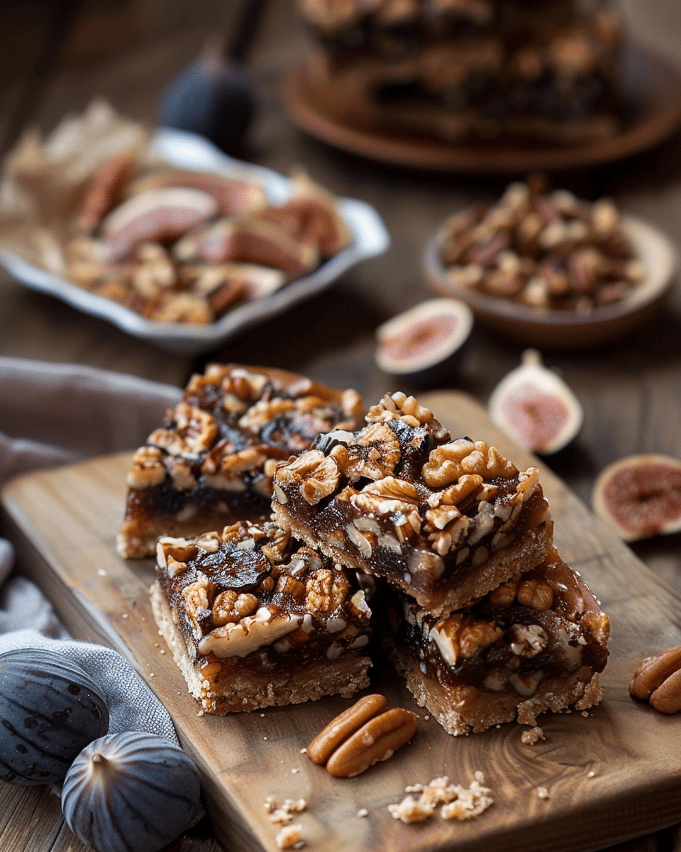 Walnut and Fig Bars