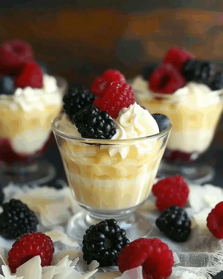 Berry Vanilla Pudding Cups