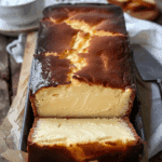 Burnt Basque Cheesecake in a Loaf Pan