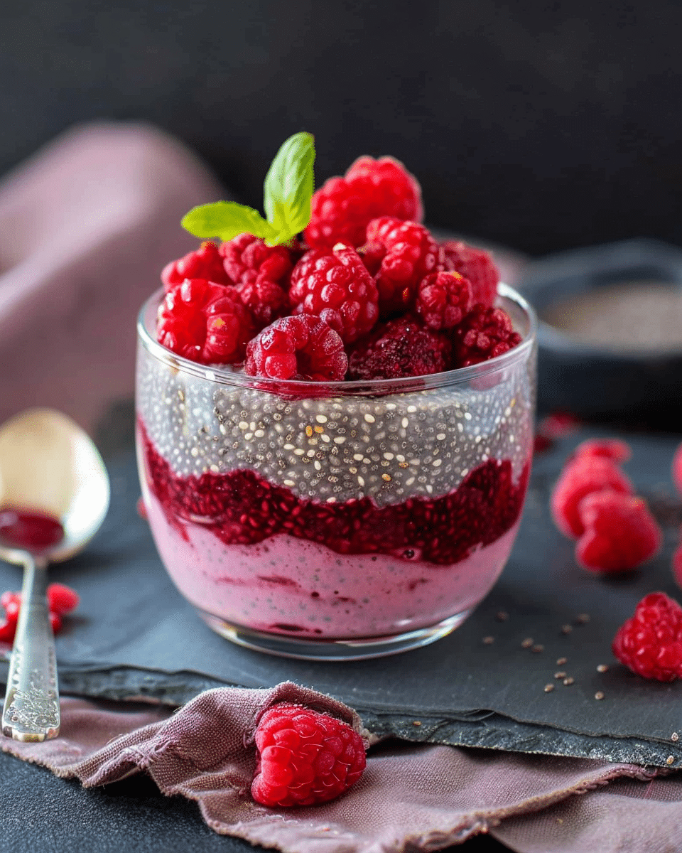 Raspberry Chia Pudding
