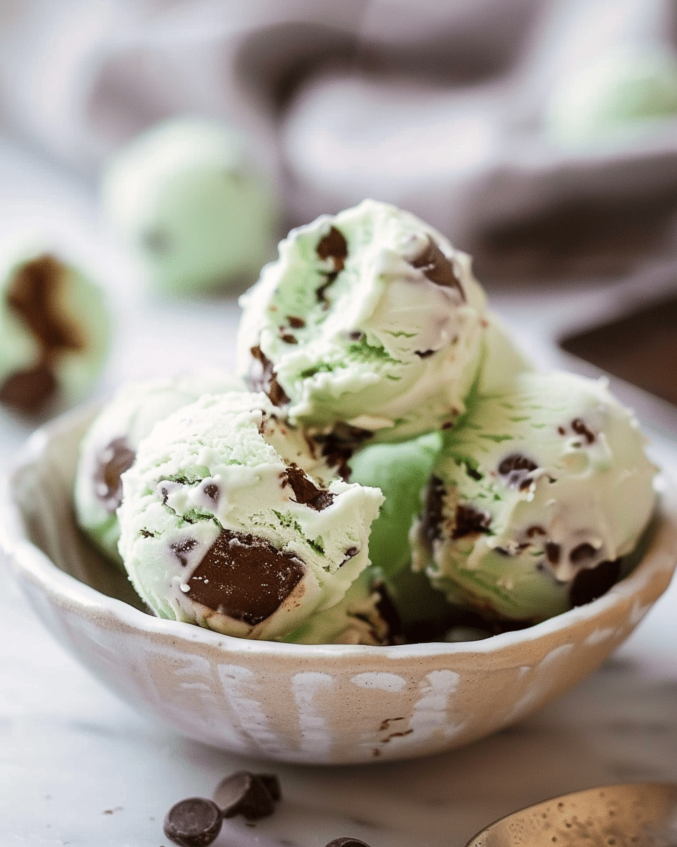 Mint Chip Ice Cream Bon Bons