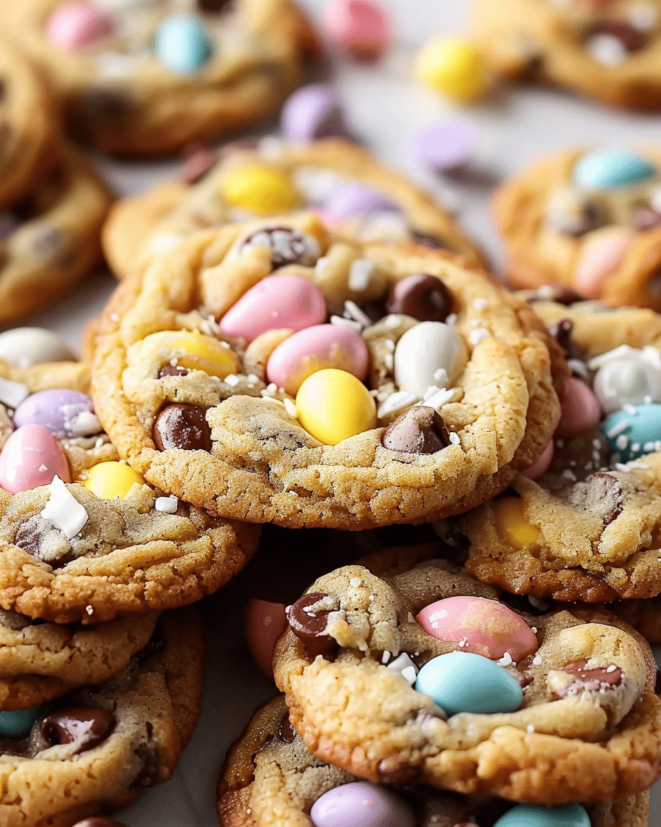 Cadbury Mini Egg Chocolate Chip Cookies