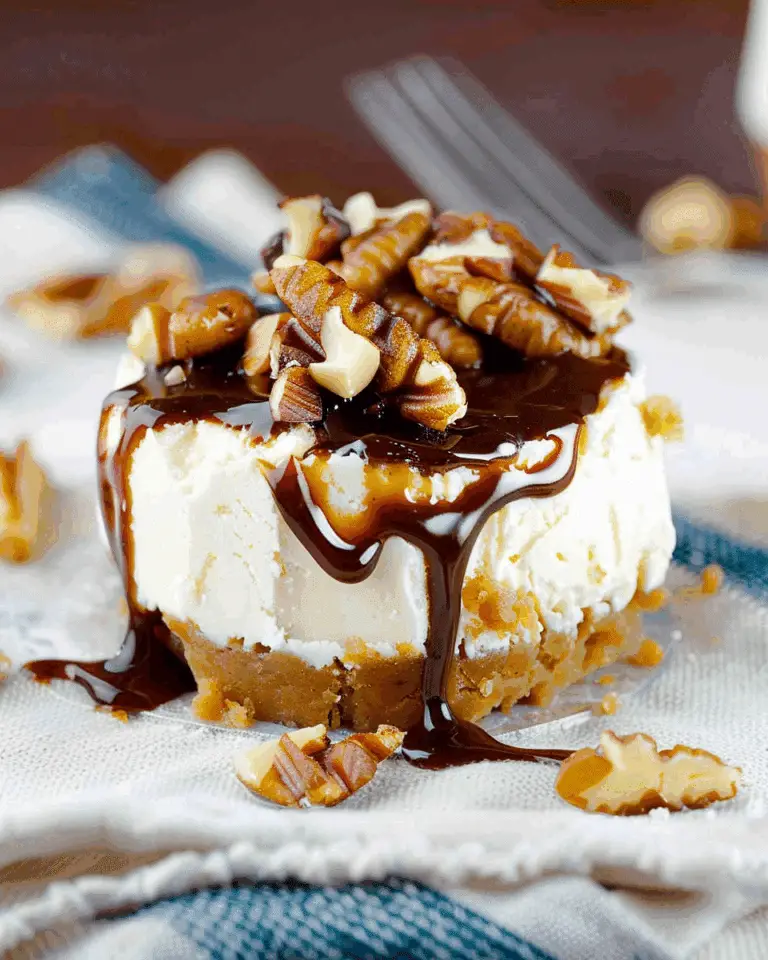 Mini Turtle Cheesecakes