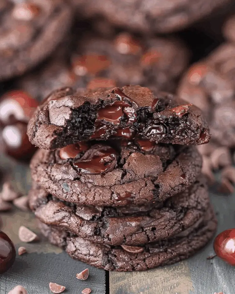 Triple Chocolate Cherry Cookies