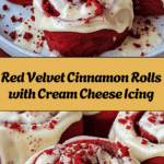 Red Velvet Cinnamon Rolls with Cream Cheese Icing