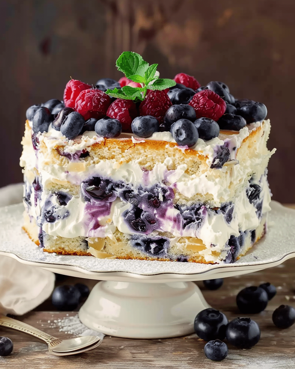 Blueberry Heaven On Earth Cake