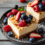 Creamy Greek Yogurt Cheesecake Bars