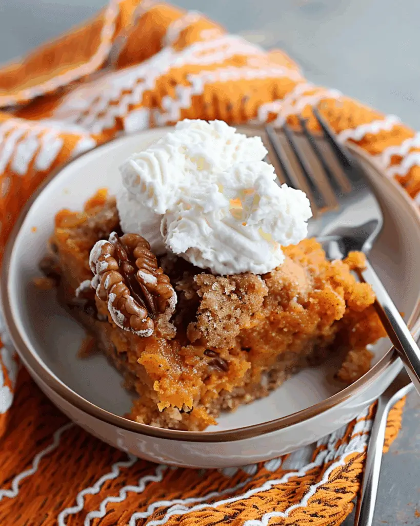 Crockpot Pumpkin Cobbler with Cake Mix