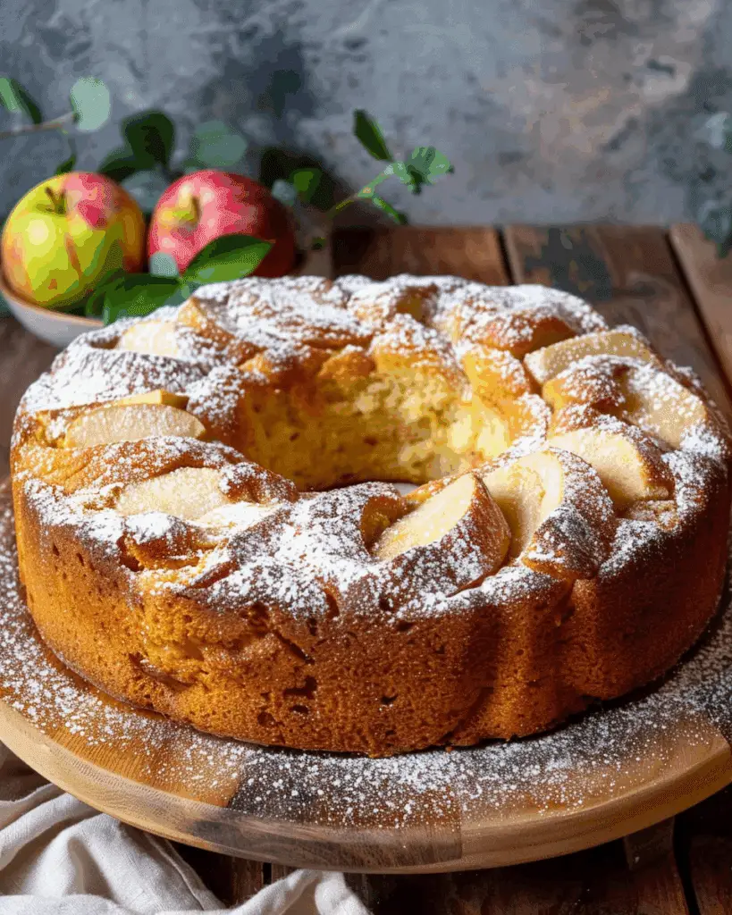 Italian Apple Cake with Olive Oil