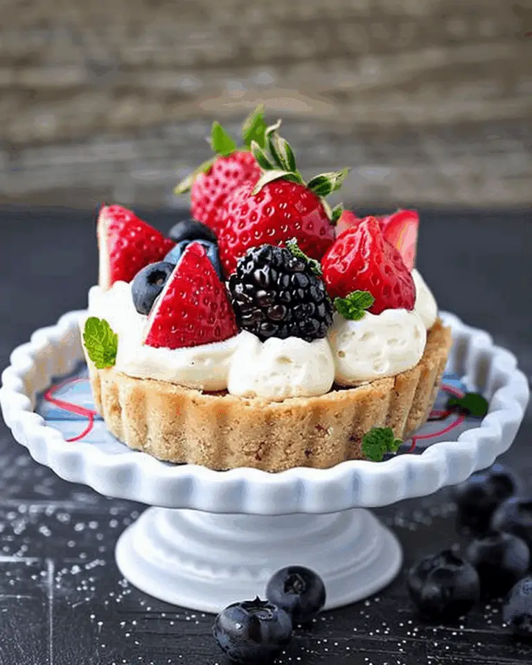 Mini Honey Balsamic Berry Cheesecake