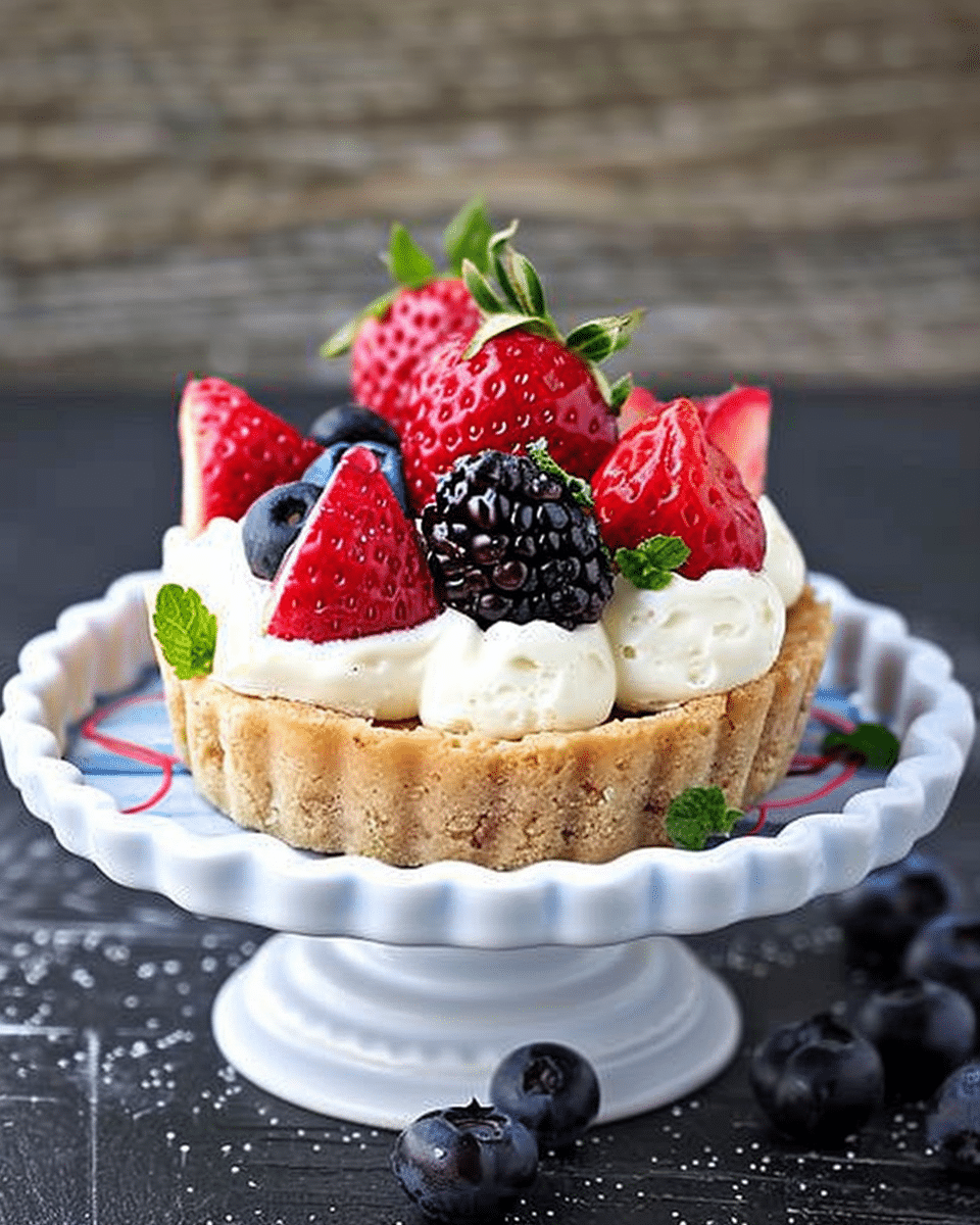 Mini Honey Balsamic Berry Cheesecake