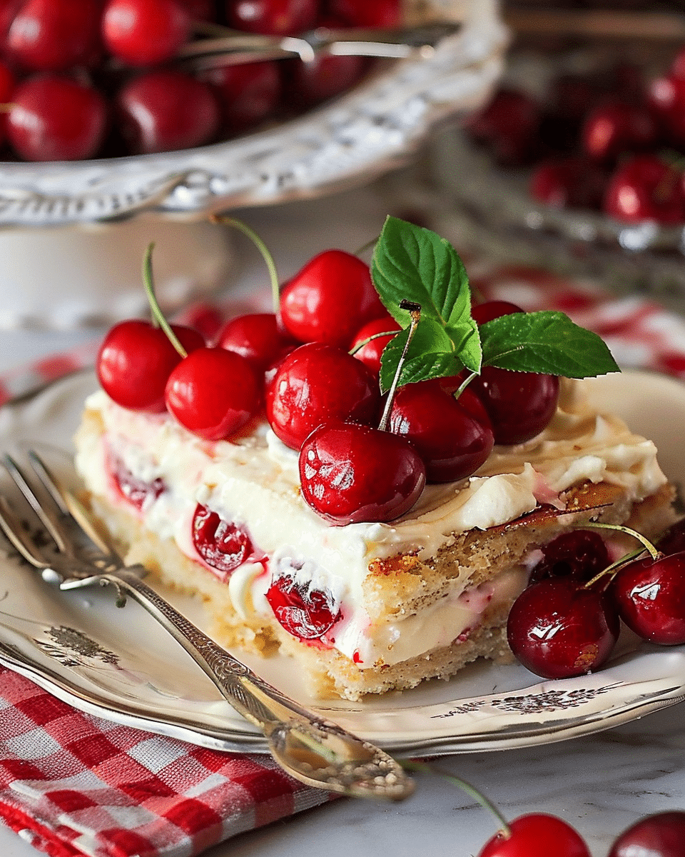 No-Bake Cherry Eclair Dessert Recipe