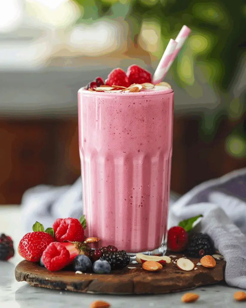 Berry Almond Protein Smoothie