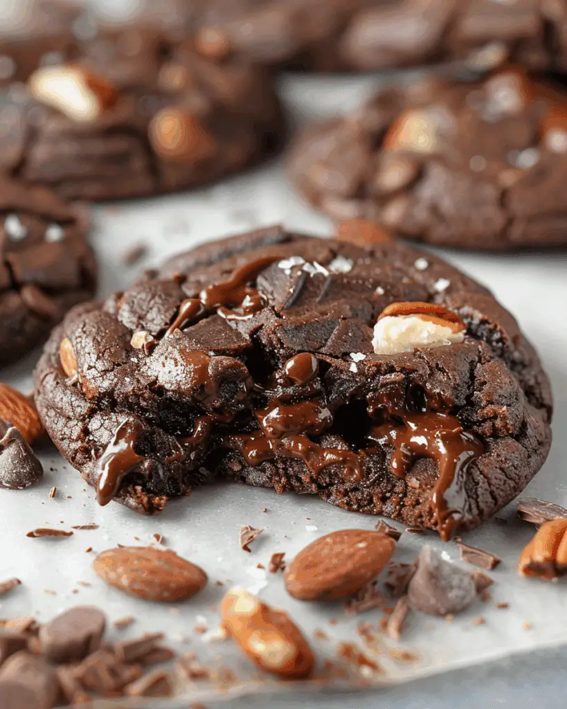 Chocolate Turtle Cookies
