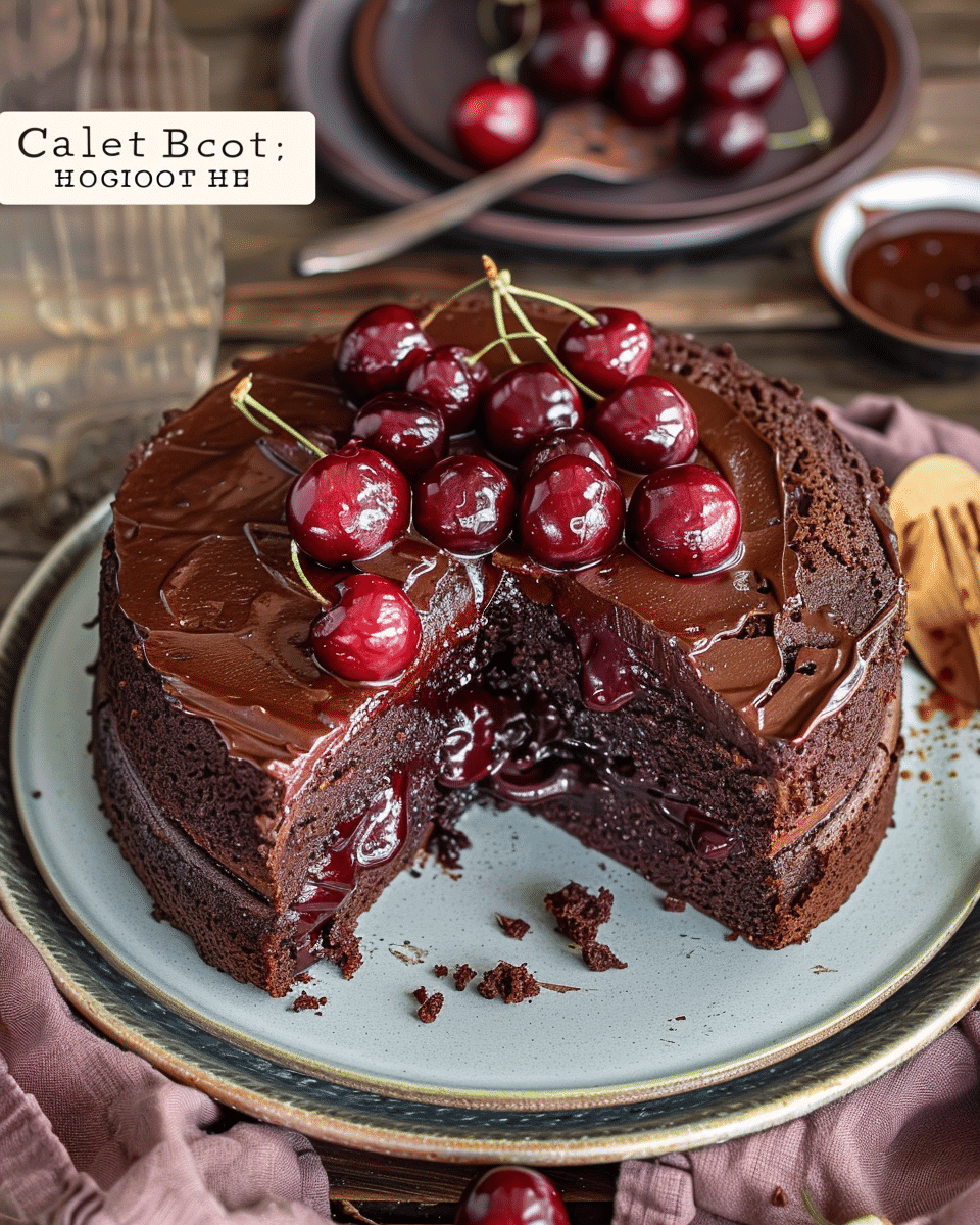 Cola Chocolate Cherry Cake