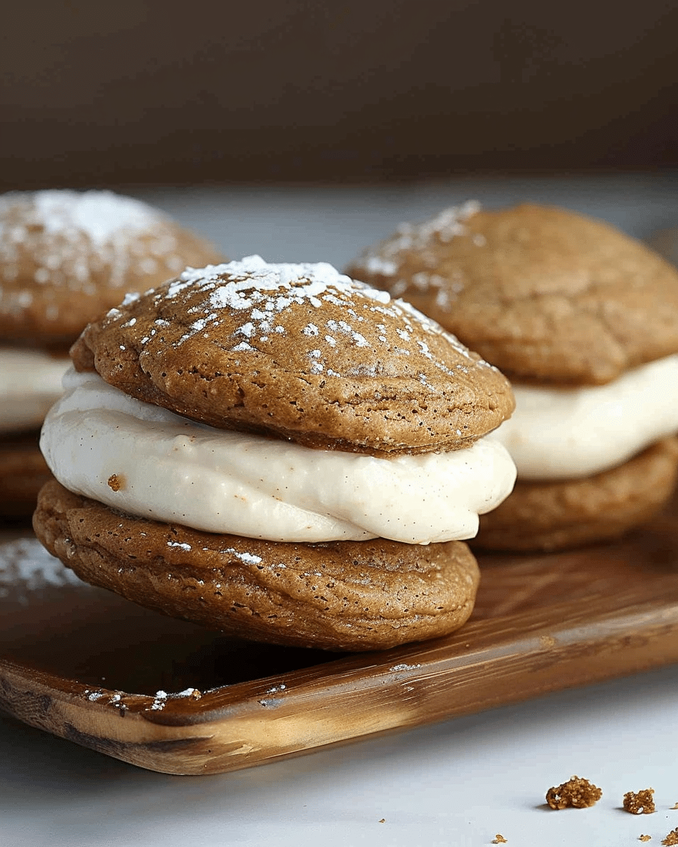 Gingerbread Whoopie Pies