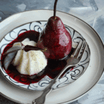 Hibiscus and Red Wine Spiced Poached Pears Recipe