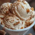 Homemade Butterfinger Ice Cream