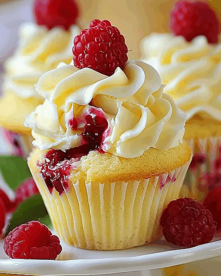 Raspberry Lemon Heaven Cupcakes