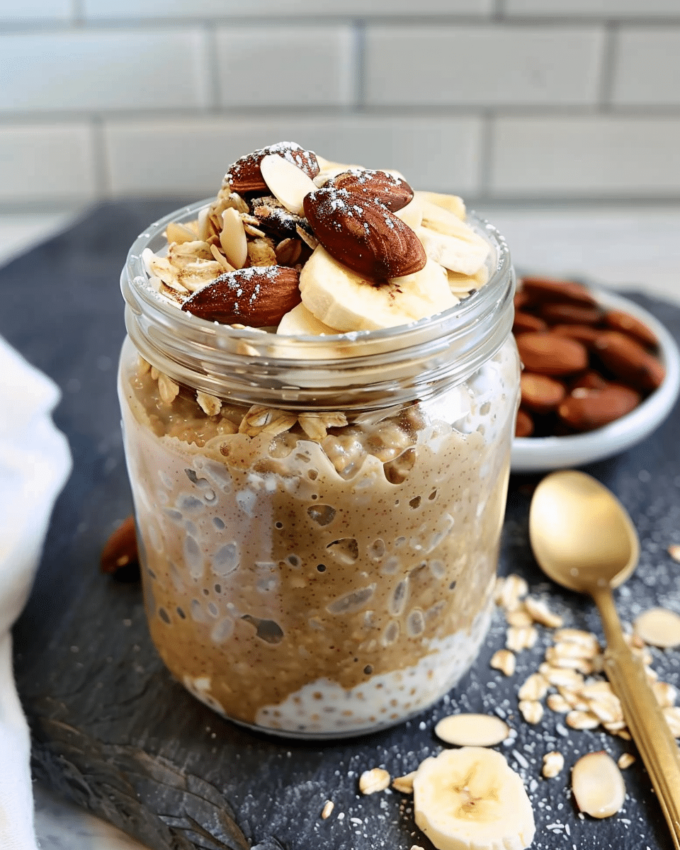 Almond Butter Overnight Oats