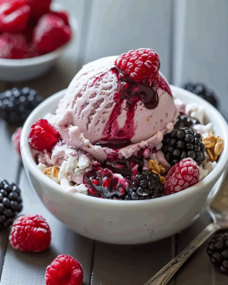 Berry Bliss Cottage Cheese Ice Cream