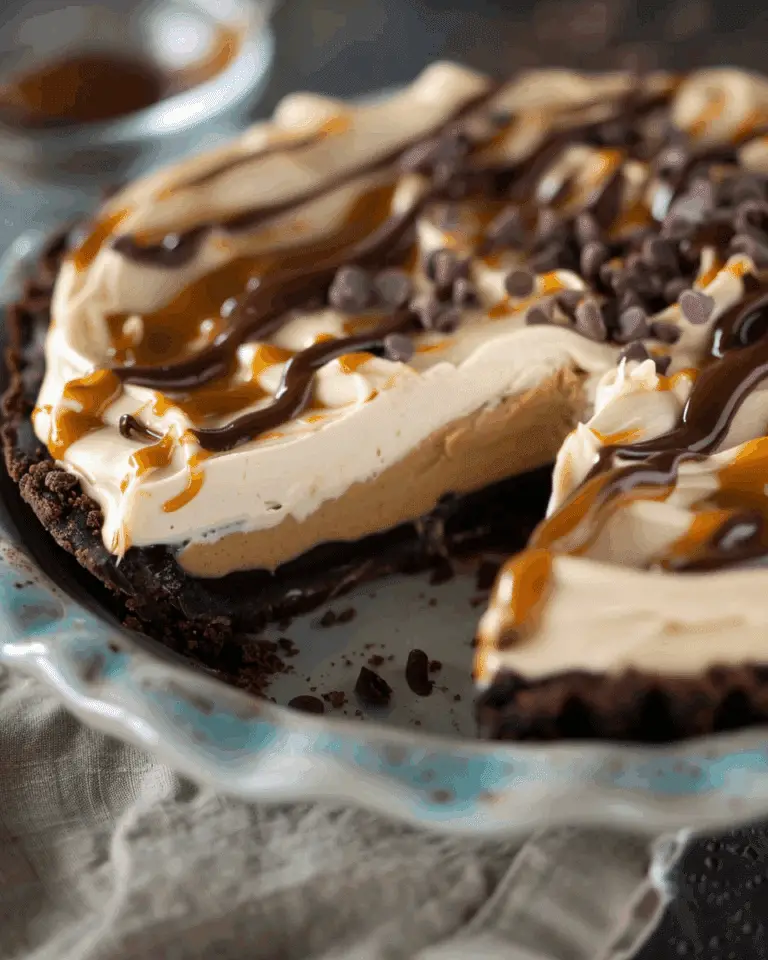 Caramel Chocolate Peanut Butter Pie