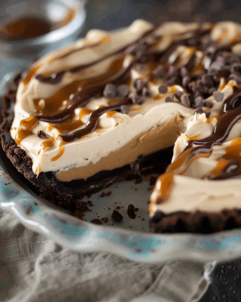 Caramel Chocolate Peanut Butter Pie