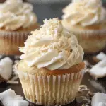 Coconut Cupcakes with Frosting