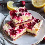Lemon Cranberry Cheesecake Bars 3 Lemon Cranberry Cheesecake Bars
