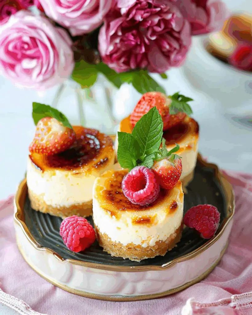 Mini Crème Brûlée Cheesecakes