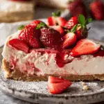 No Bake Strawberry Cheesecake