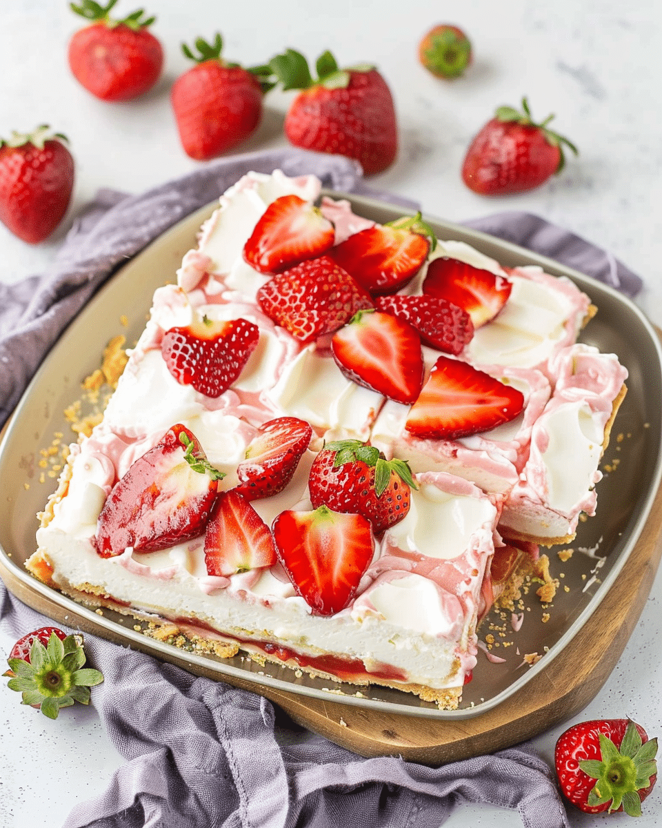 Strawberry Cream Cheese Slab Pie