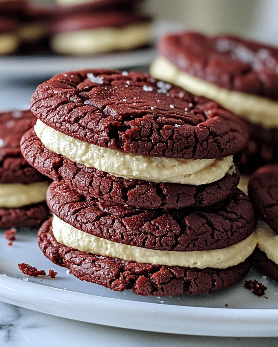 Stuffed Red Velvet Cookies