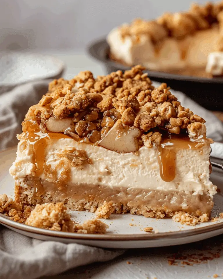 Apple Crumble Cheesecake
