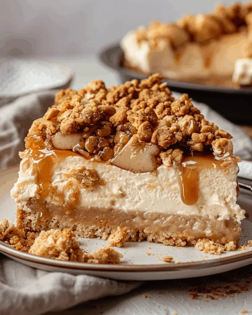 Apple Crumble Cheesecake