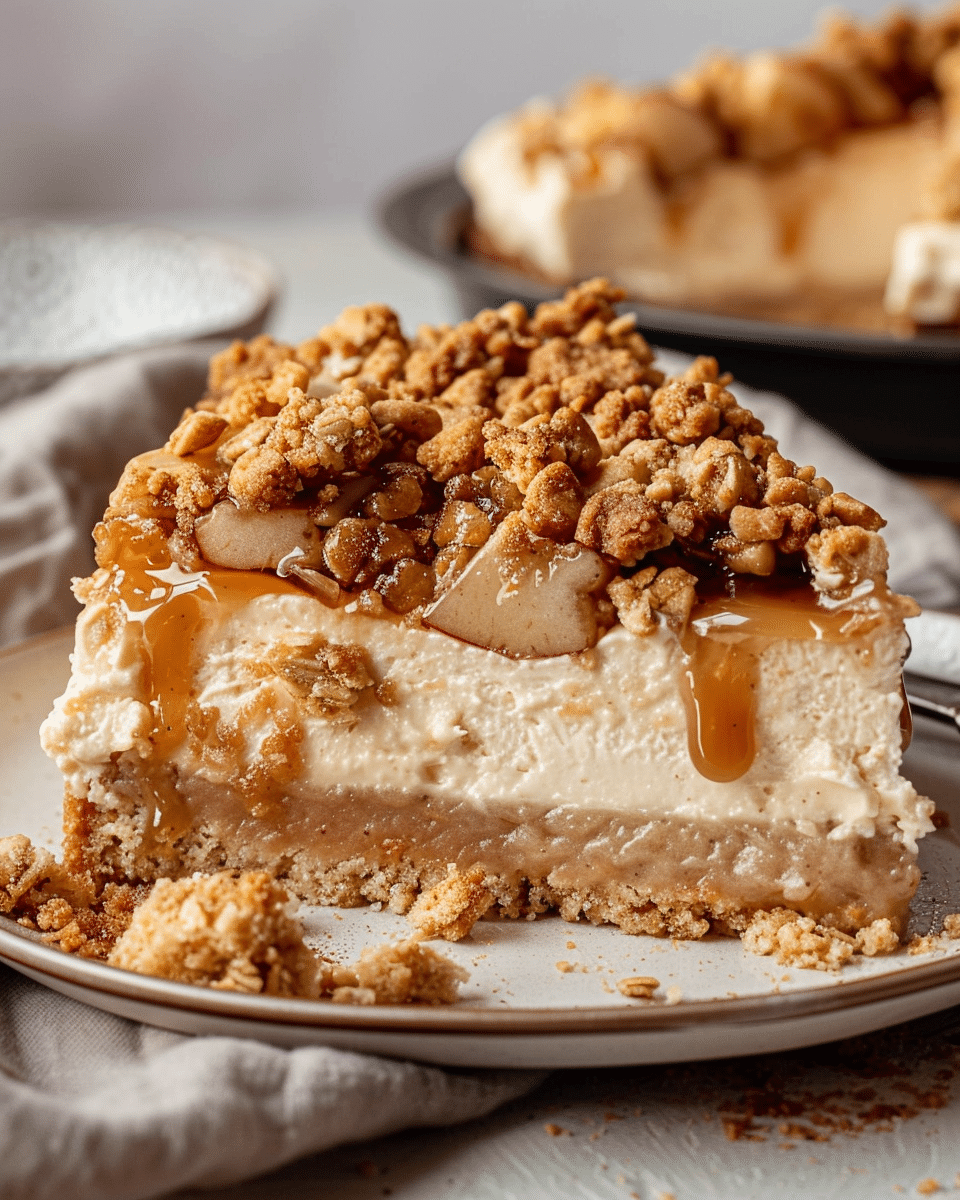 Apple Crumble Cheesecake