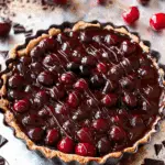 Chocolate Cherry Tart With a Rich Ganache Layer