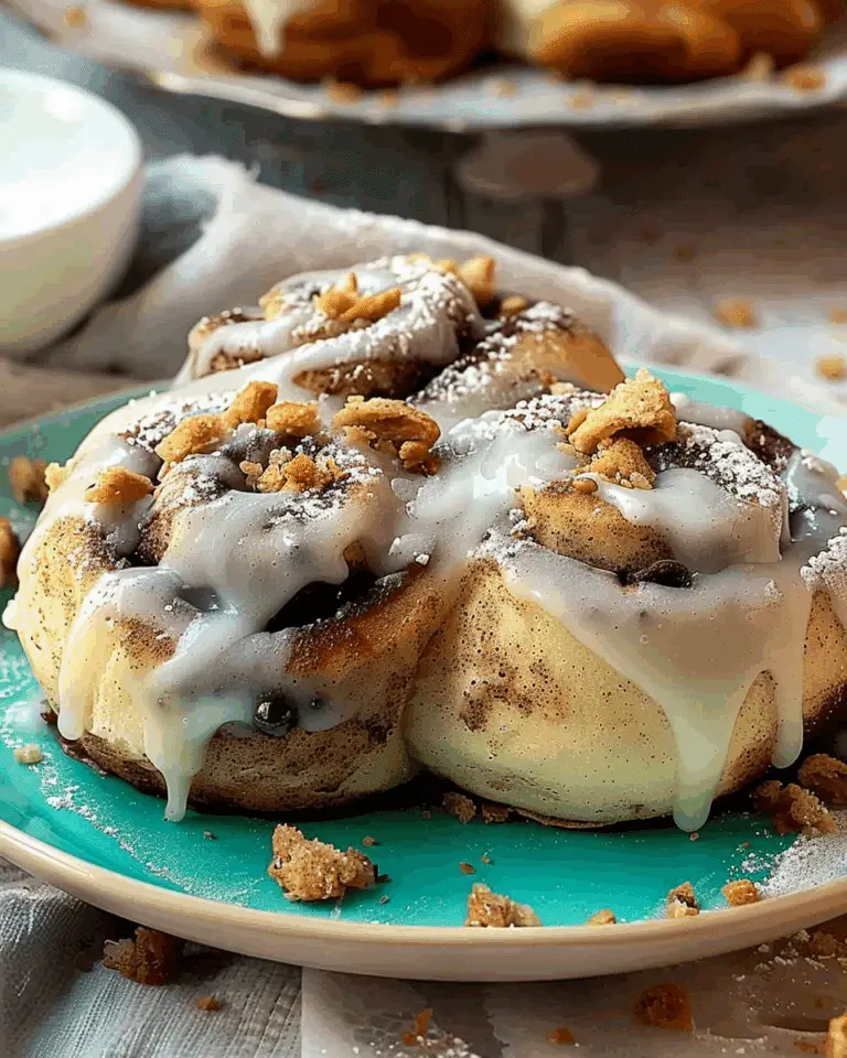 Cookie Monster Cinnamon Rolls