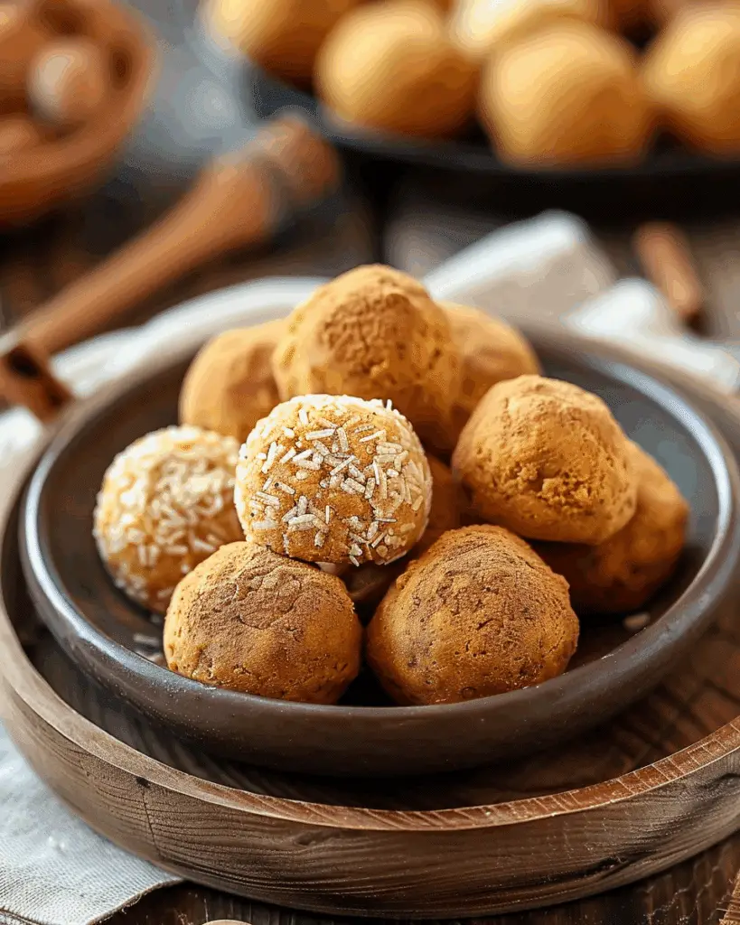 Delicious Pumpkin Pie Protein Bites