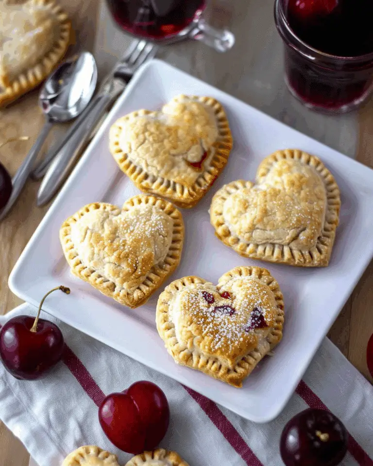 Heart-Shaped Cherry Hand Pies