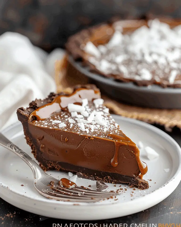 No-Bake Salted Caramel Chocolate Pie Recipe