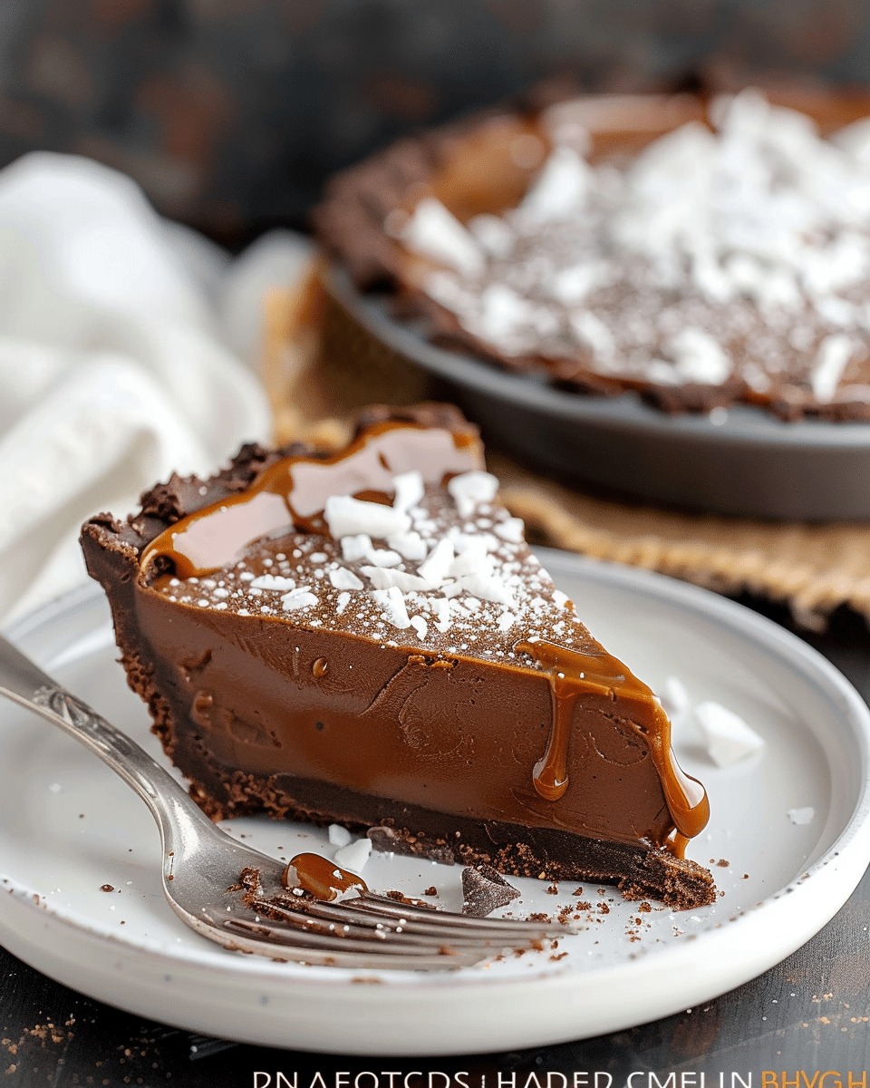 No-Bake Salted Caramel Chocolate Pie Recipe