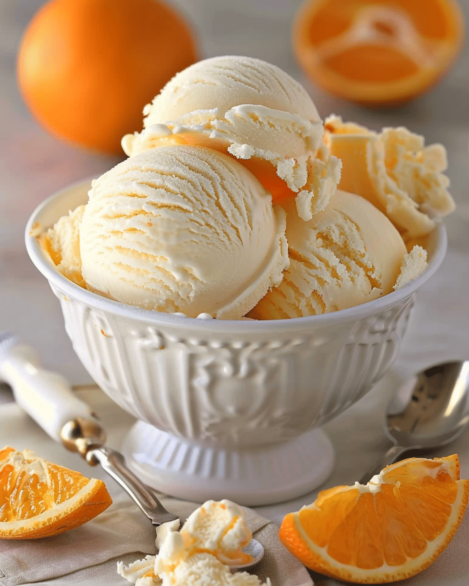 Orange Creamsicle Ice Cream