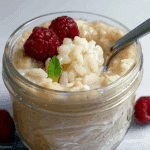Protein Rice Pudding with Cooked Rice